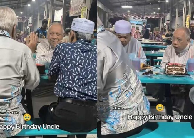 ‘Paman’ momen ‘merayakan ulang tahun dengan teman hati