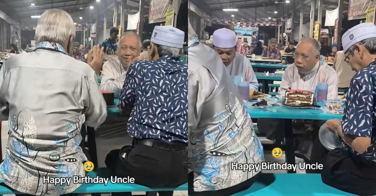 ‘Paman’ momen ‘merayakan ulang tahun dengan teman hati