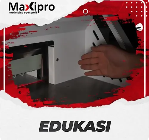 Bagaimana fitur keselamatan bekerja pada mesin pemotong kertas