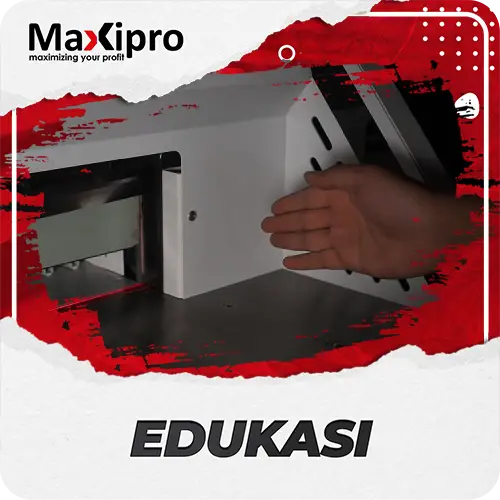 Bagaimana fitur keselamatan bekerja pada mesin pemotong kertas