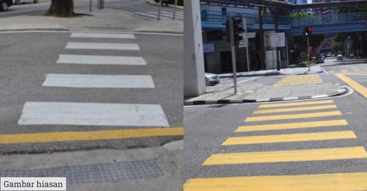 Arti warna putih & kuning merupakan penyeberangan pejalan kaki yang banyak belum mengetahuinya