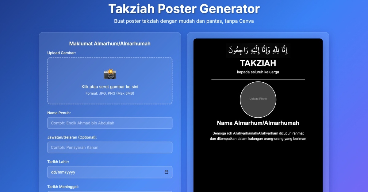 Permudah, Manusia Bikin Website ‘Poster Belasungkawa’