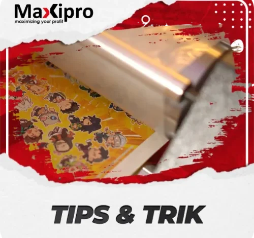 Tips melaminasi stiker agar tidak menggulung dan maksimal