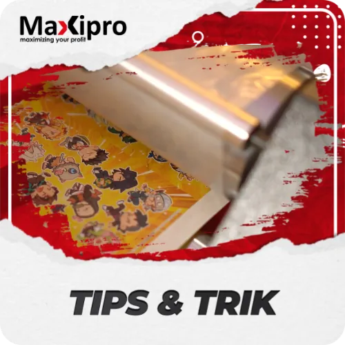 Tips melaminasi stiker agar tidak menggulung dan maksimal