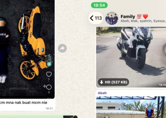 Saat Ayah Ingin Ikuti Tren Berfoto dengan Sepeda Motor, Banyak Reaksi Anak yang Patah Hati